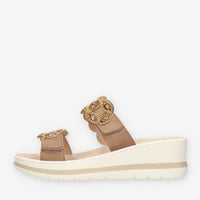 Clia Walk ESTRAIBILE661-CAMEL Ciabatte marroni da donna