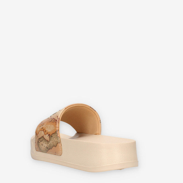 Alviero Martini Prima Classe N2505-0289-W516 Ciabatte beige e Geo Classic linea teen