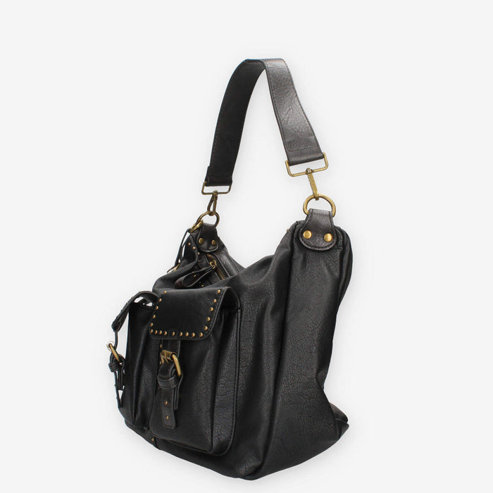 Refresh 183341-NEGRO BOLSO Borsa a spalla nero da donna