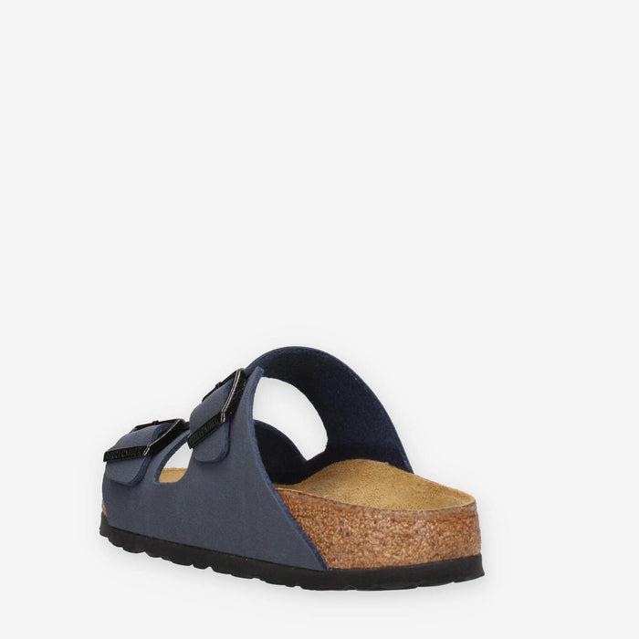Birkenstock 0552903 Arizona Kids BS Sandali scalzati bassi blu (calzata stretta)