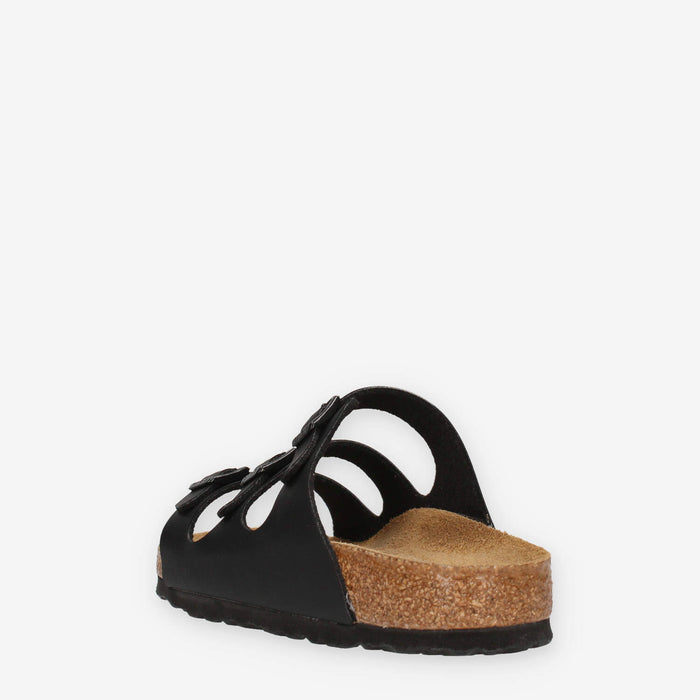 Birkenstock 0053013-BLACK Florida SFB Sandali scalzati neri (calzata stretta)