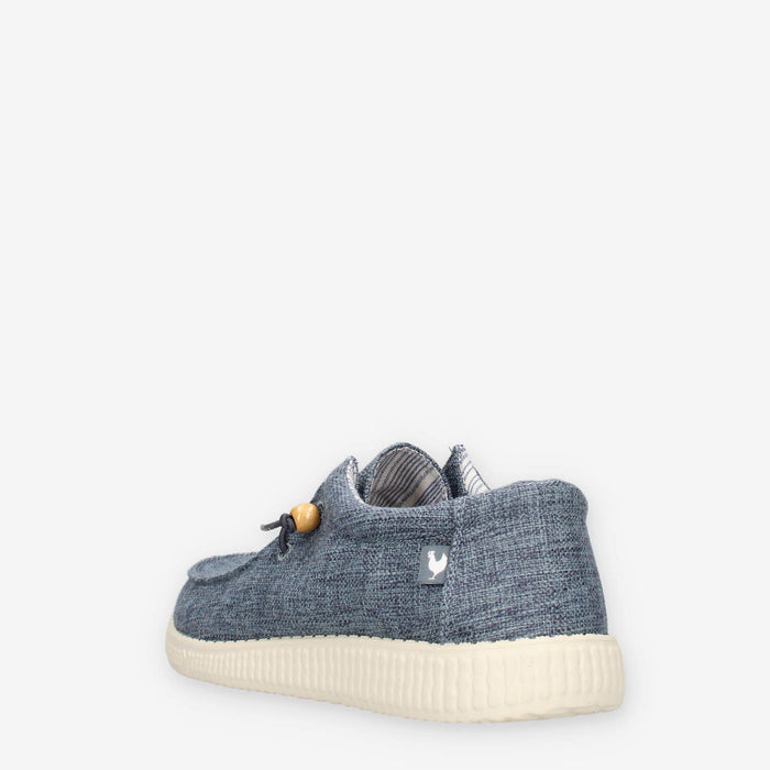 Walk in Pitas WP150-WALLABI-LINEN-25AZUL Slip on blu da uomo