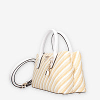 Guess HWWG92-10050-NTW Borsa a mano bianca e beige