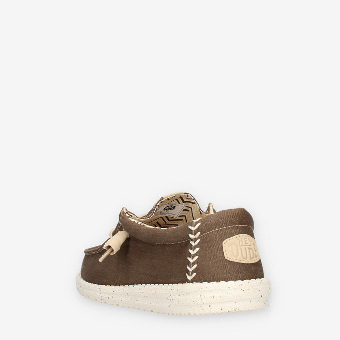 Hey Dude HD.40700-2LN Wally Stretch Canvas Slip on marroni da uomo