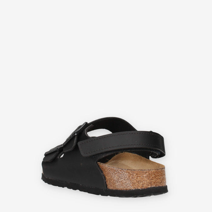 Birkenstock 1032009 Milano AS Kids Sandali bassi neri unisex (calzata stretta)