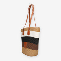 Vivienne D VBB286.MULTI Borsa a spalla in paglia multicolore