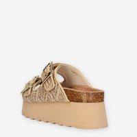 Colors of California HC.BES602-NAT Sandali scalzati beige da donna