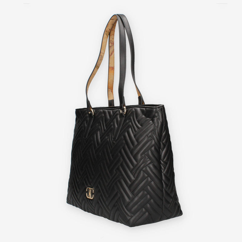 Alviero Martini Prima Classe LLD11-9143-0001 Borsa Shopping nera e Geo Classic