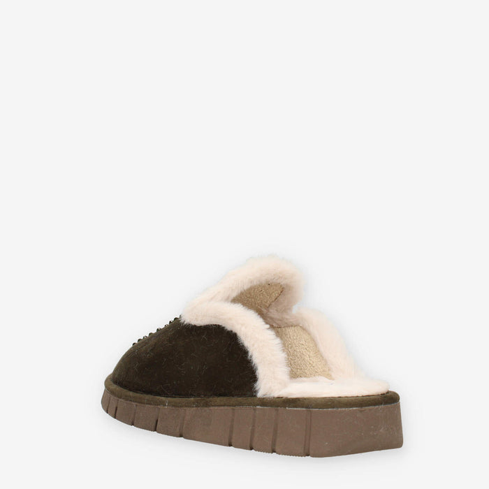 Clia Walk WARM12-VERDE Ciabatte verdi da donna