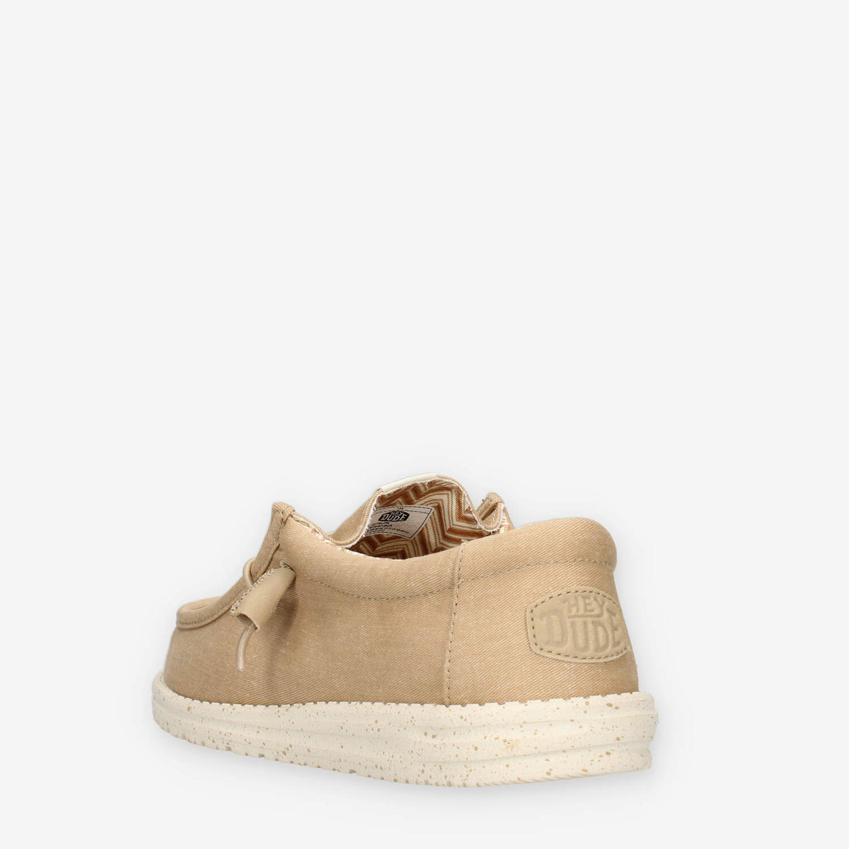 Hey Dude HD.40700-265 Wally Stretch Canvas Slip on beige da uomo