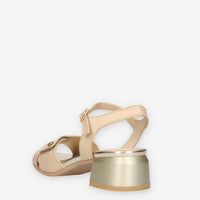 Enval Soft 1275822-DESERTO Sandali beige da donna con tacco
