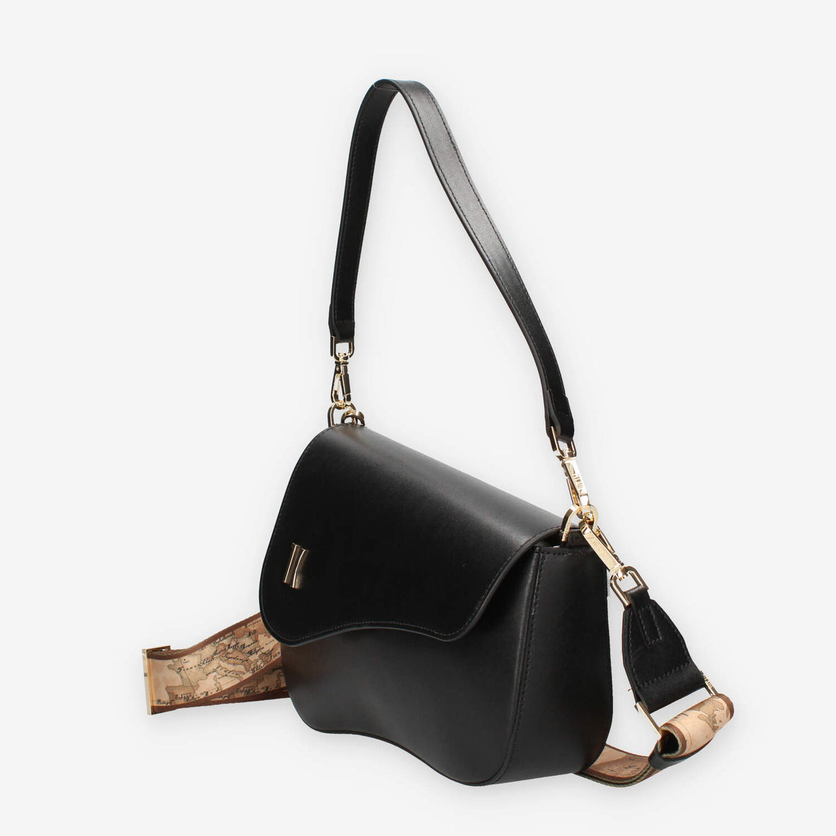 Alviero Martini Prima Classe LMLE03-8620-0001 Borsa a tracolla nera e Geo Classic