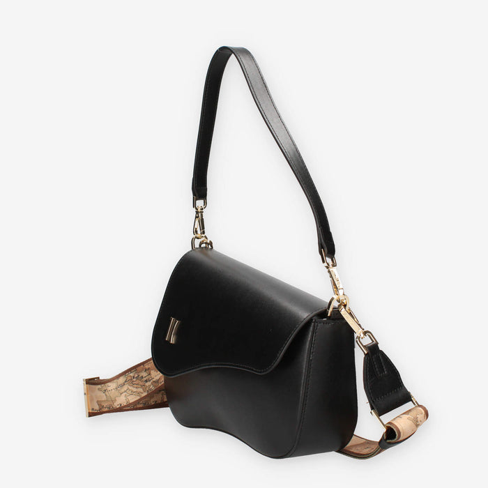 Alviero Martini Prima Classe LMLE03-8620-0001 Borsa a tracolla nera e Geo Classic