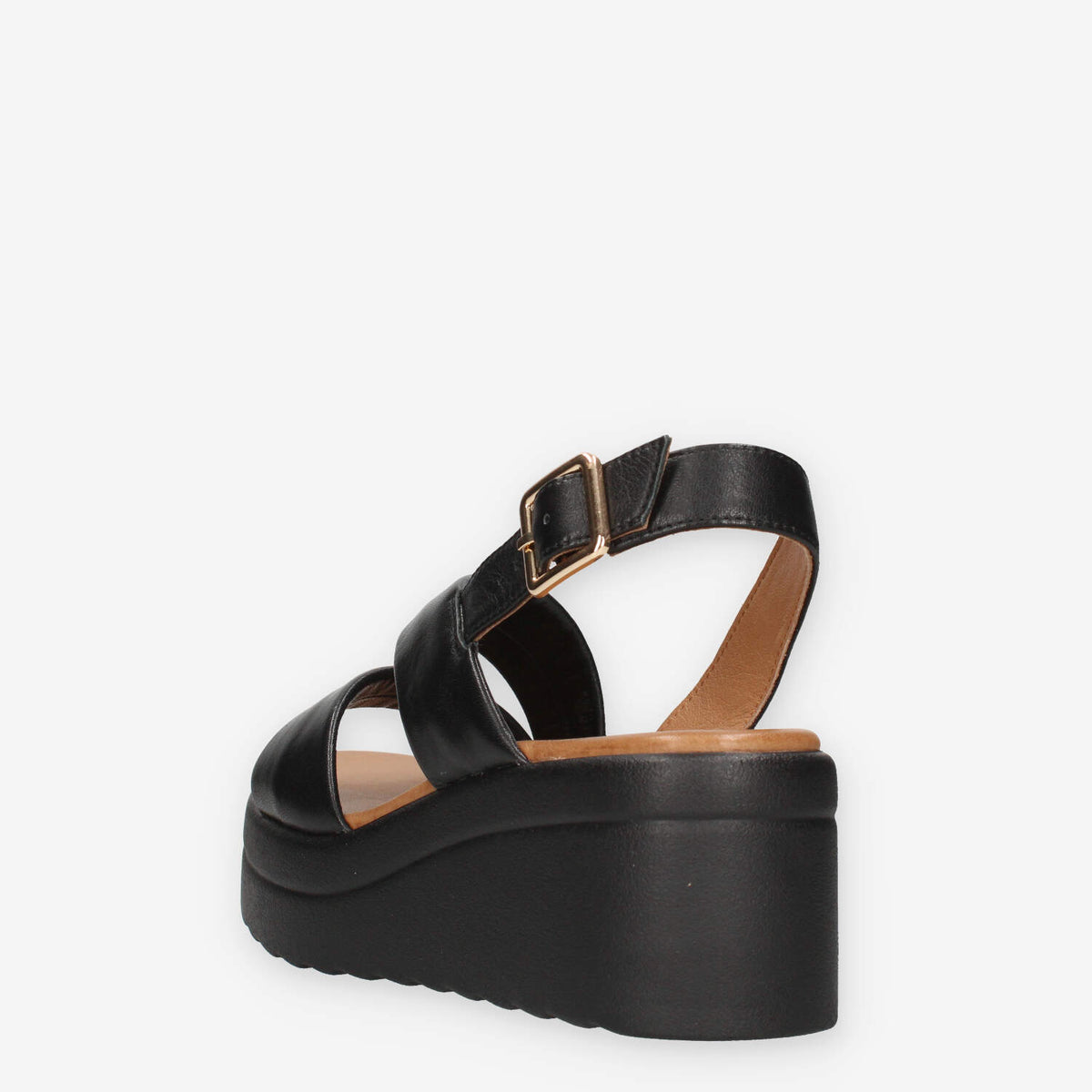 Inuovo A99023-BLACK Sandali neri da donna