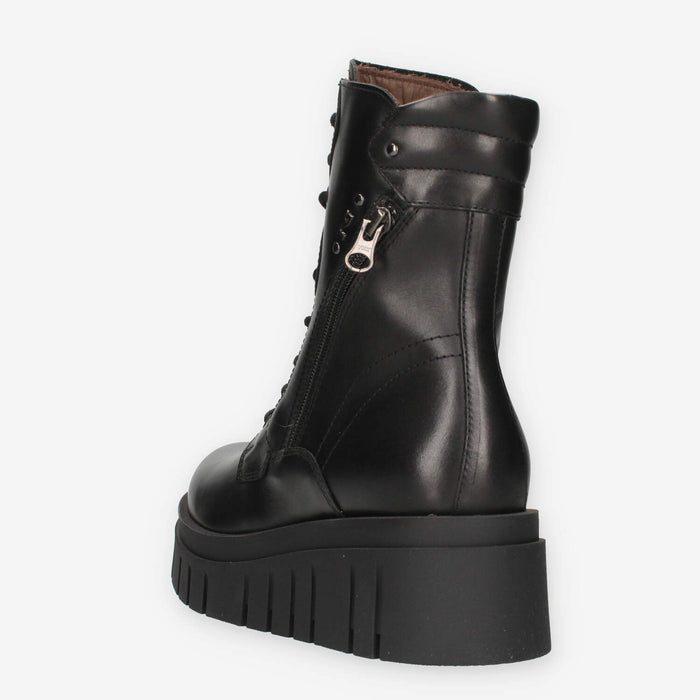 Nero Giardini I514910D-100 Anfibi neri da donna