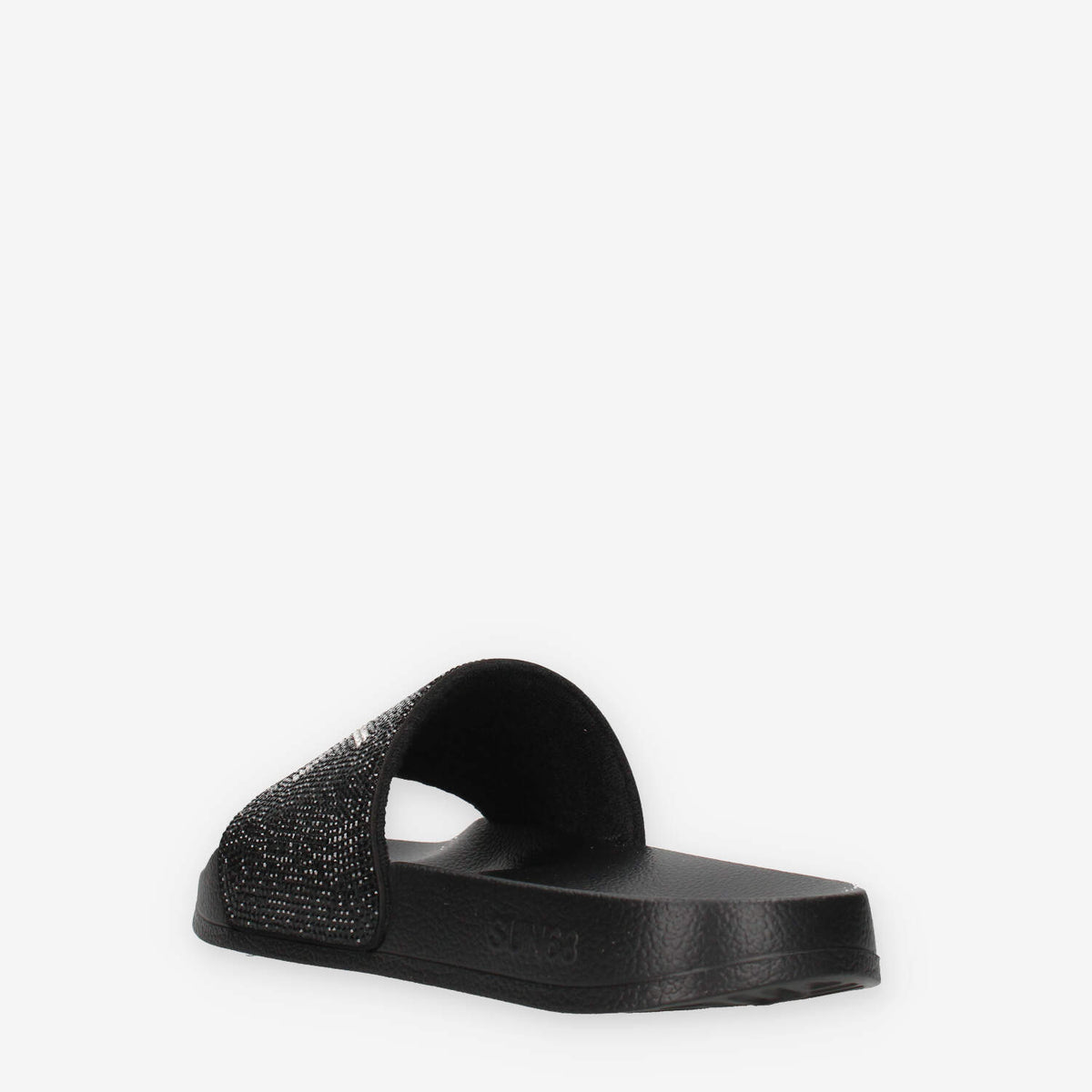 Sun 68 X36211-11NERO SLIPPERS STRASS LOGO Ciabatte nere da donna