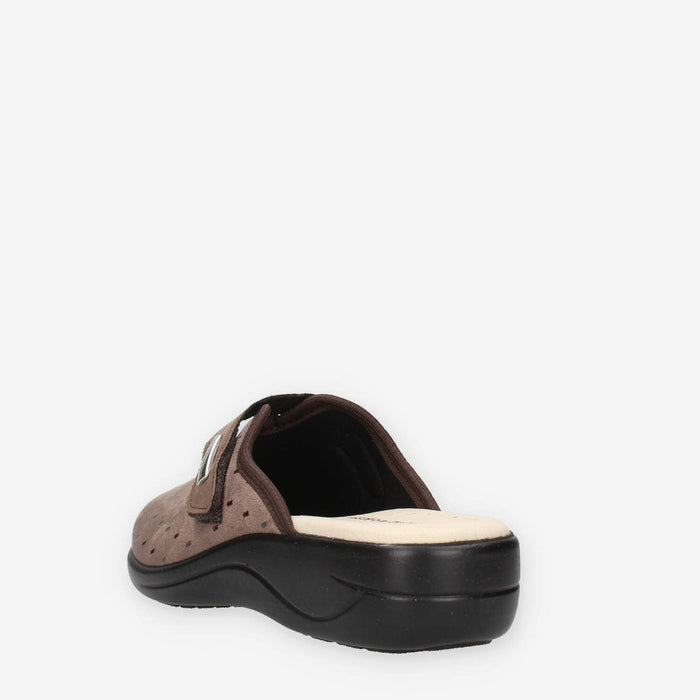 Valleverde 37304-TAUPE Pantofole taupe da donna