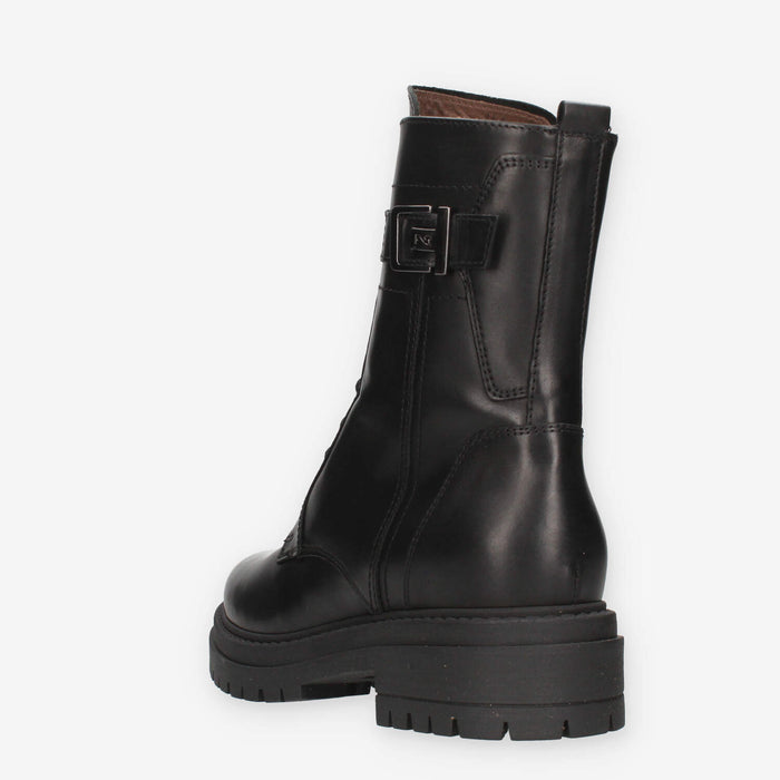 Nero Giardini I514833D-100 Anfibi neri da donna