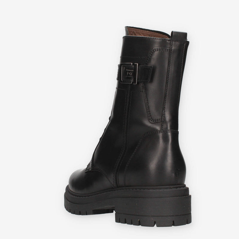 Nero Giardini I514833D-100 Anfibi neri da donna