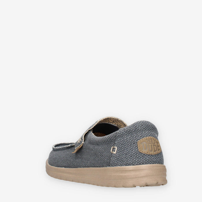 Hey Dude HD.40124-4NL Mikka Braided Slip On blu da uomo