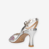 Miabelle MB-141-VIT-ARGENTO Sandali argento con pietre applicate