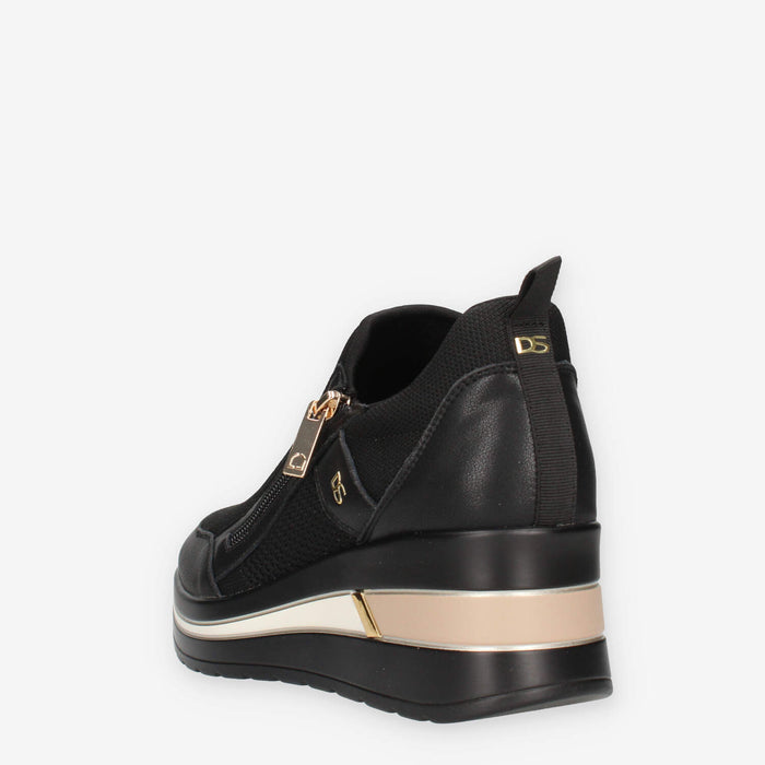 Donna Serena 2L5719DM-NERO-PLAT Slip on nere da donna