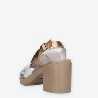 Igi&Co 1171255-ARGENTO/PLATINO Sandali argento e platino da donna con zeppa