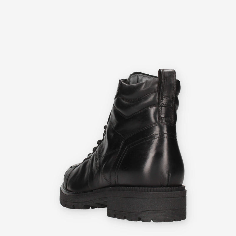 Nero Giardini I501010U-100 Anfibi neri da uomo