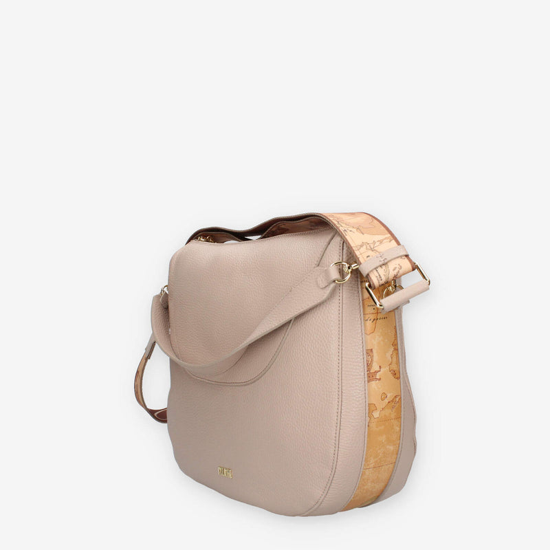 LLB19-8630-0036 Alviero Martini Prima Classe Borsa a tracolla taupe e Geo Classic