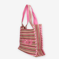 Colors of California HC.HOLLY-PINKN Borsa a spalla rosa in raffia
