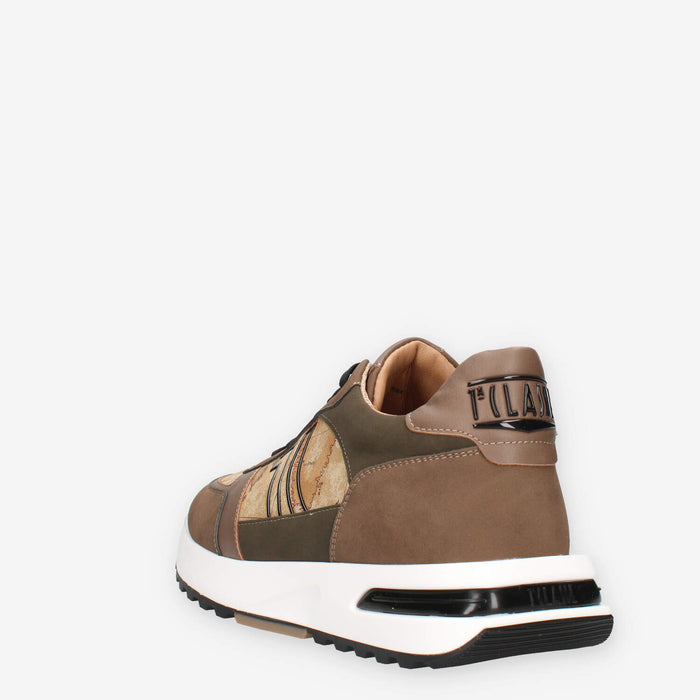 Alviero Martini Prima Classe ZU160-300H-0010 Sneakers da uomo marroni e Geo Classic