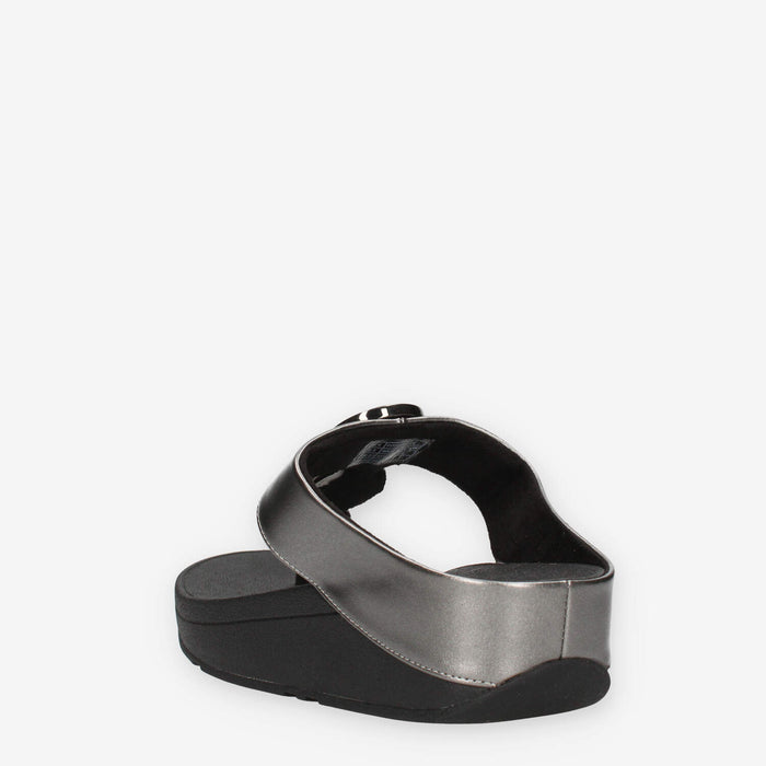 Fit Flop HJ1-B06 Halo Infradito grigi e neri con cristalli applicati