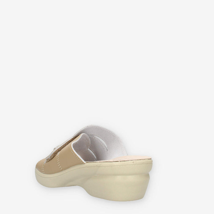 Valleverde 25314-BEIGE Ciabatte beige da donna