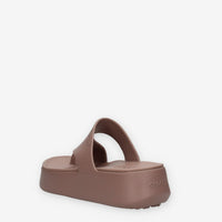 Crocs CR.210834-TRUF Getaway Platform Toe Loop Infradito marroni da donna