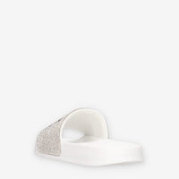 Sun 68 X36211-01BIANCO SLIPPERS STRASS LOGO Ciabatte bianche da donna
