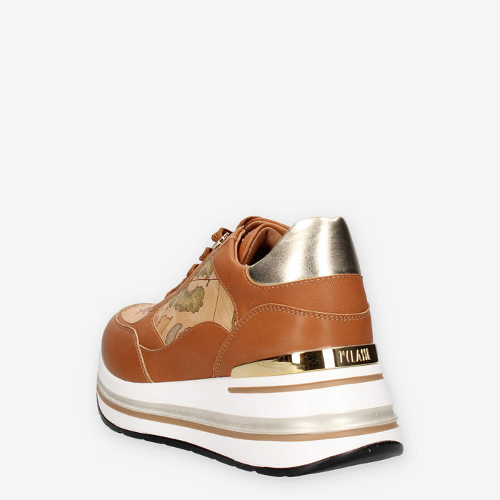 Alviero Martini Prima Classe Z1316-301D-0010 Sneakers cuoio e Geo Classic da donna