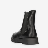 Asso AG-17662-BLACK Stivaletti da ragazza neri con strass