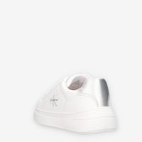 Calvin Klein V3X9-83166-1592X025 Sneaker bassa allacciata bianco/argento