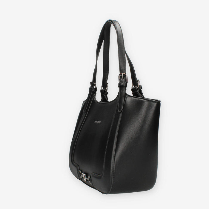 Valleverde 96221-NERO Borsa a spalla nera da donna