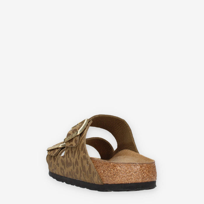Birkenstock 1030586 Arizona BS Sandali scalzati bassi leo khaki (calzata stretta)