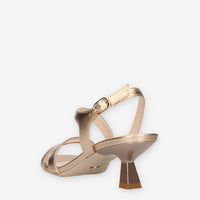 Nero Giardini E513222DE-434 Sandali bronzo da donna con tacco svasato