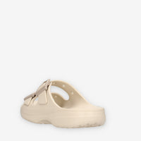 Crocs CR.212867-FRAP Saturday Enamel Buckle Sandali beige da donna