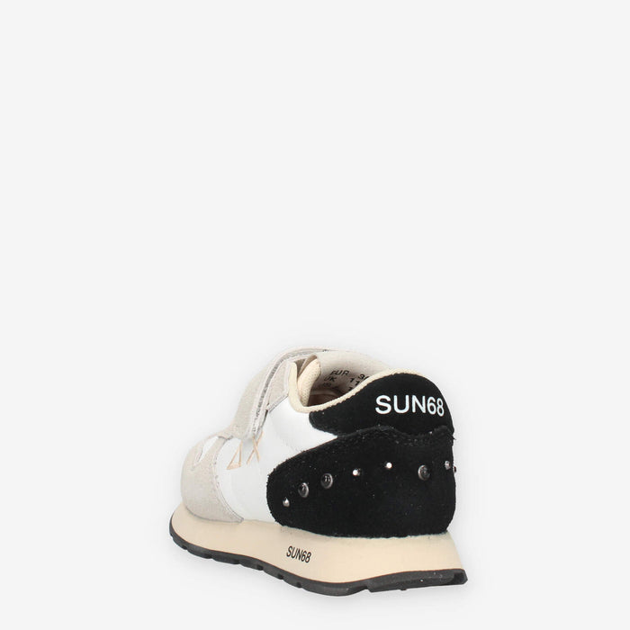 Sun 68 Z44406K-31BIANCO PANNA Sun 68 Girl's Ally Studs (kid) Sneakers bianco panna da bimba