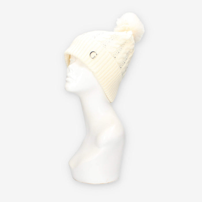 Guess AW5385-POL01-WHI KNITTED BEANIE