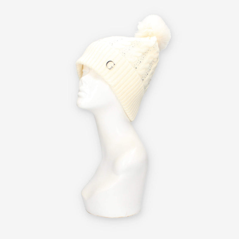 Guess AW5385-POL01-WHI KNITTED BEANIE