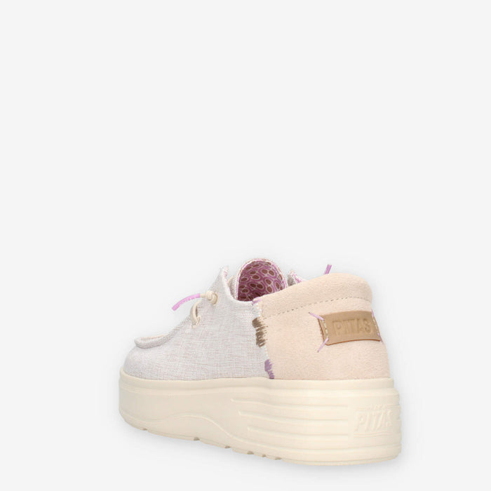 Walk in Pitas POPPY-77CRUDO Slip on beige da donna