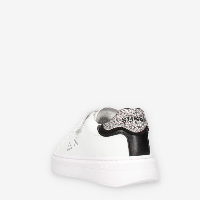 Sun 68 Z45429K-0144BIANCO/ARGENTO GIRL'S GRACE LEATHER (KID)