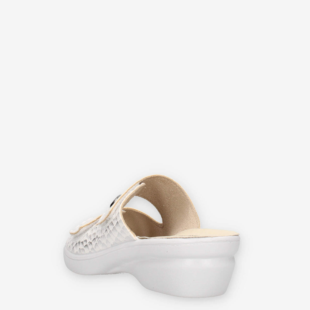 Valleverde 25312B-ARGENTO Ciabatte argento da donna