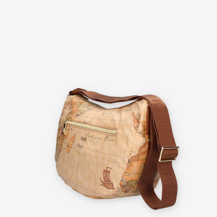 Alviero Martini Prima Classe LLD37-S578-0548 Borsa a tracolla Geo Classic e castagna