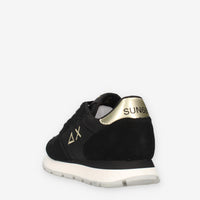 Z44202-4311ORO/NERO Sun 68 Ally Solid Nylon Sneakers nere da donna